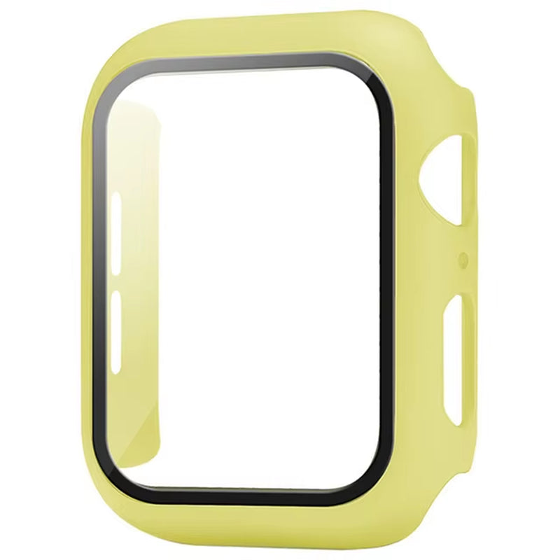 Glass+Cover for Apple Watch Case 9 8 7 6 SE 5 Iwatch Accessorie Screen Protector Apple Watch Serie 44Mm 40Mm 41Mm 45Mm 42Mm 38Mm