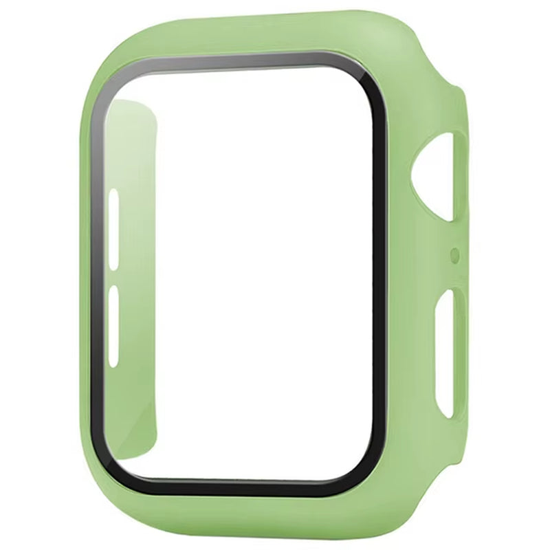Glass+Cover for Apple Watch Case 9 8 7 6 SE 5 Iwatch Accessorie Screen Protector Apple Watch Serie 44Mm 40Mm 41Mm 45Mm 42Mm 38Mm