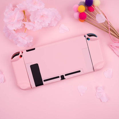 Switch Protective Case Slim Cover Case for Switch and Joy Con - Shock-Absorption and Anti-Scratch (Sakura Pink)