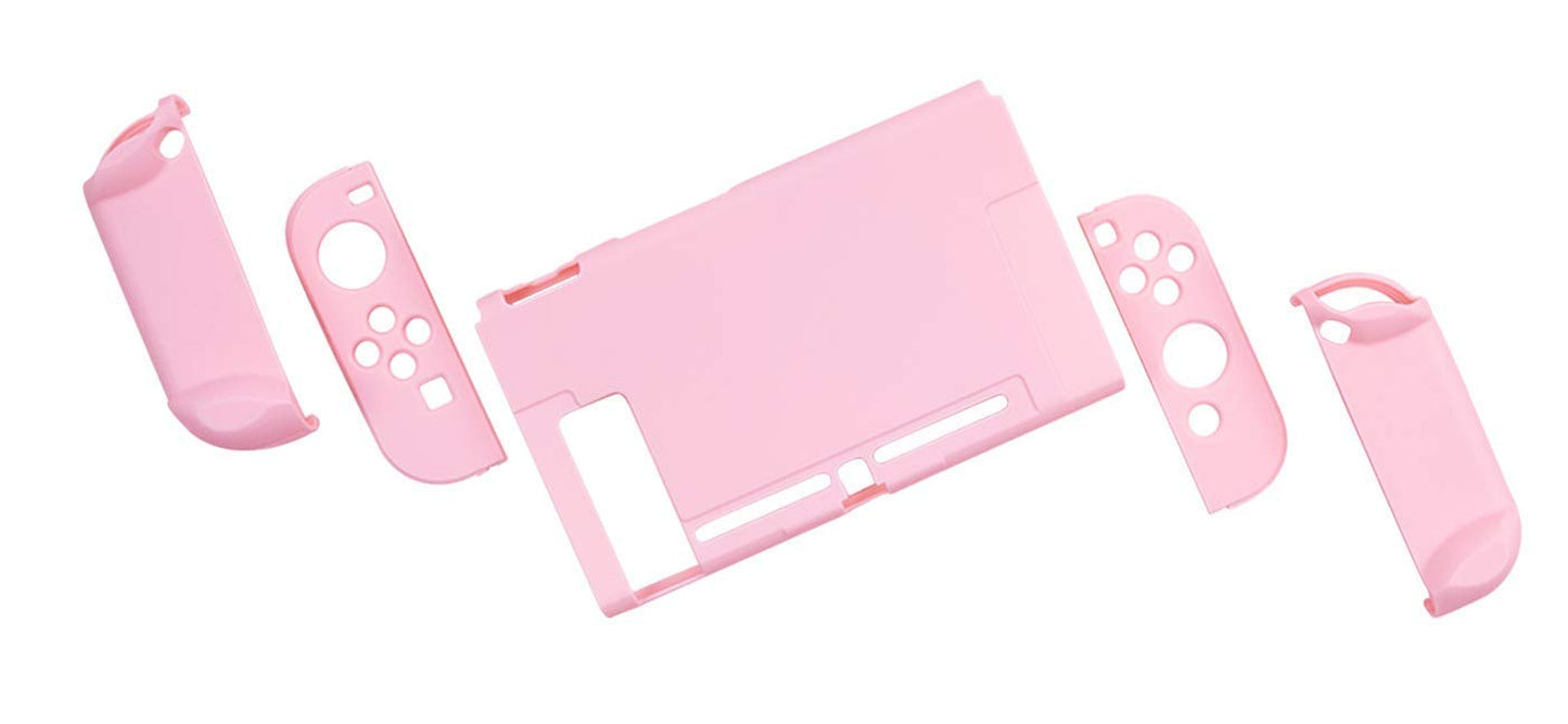 Switch Protective Case Slim Cover Case for Switch and Joy Con - Shock-Absorption and Anti-Scratch (Sakura Pink)